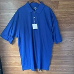 Tri Mountain Men Light Blue Performance Golf Polo Shirt 2XLT Short Sleeve Royal. Fixed Price $26.51.