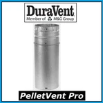 Duravent Pelletvent Pro Pipe Extension 4" Diameter 12" Long #4PVP-12A New!. Fixed Price $69.99.