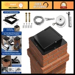 13"X13" Top Mount Chimney Damper, Hand Crank, Galvanized Steel, Energy Efficient. Fixed Price $159.99.