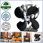 Voda 4-BLADE Heat Powered Stove Fan For Wood/log Burner/fireplace Increases 8.... Fixed Price $53.30.