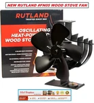 Rutland Oscillating Wood Stove Fan, 5-BLADE Heat-powered, Swivels, 220 Cfm #FN05. Fixed Price $89.99.