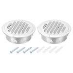 Uxcell 2 Pcs Stainless Steel Air Vents, 4.5 Louvered Inch, Silver. Fixed Price $40.74.