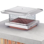 Homesaver Pro 13" X Stainless Single-flue Chimney Cap 3/4" Mesh 8" Height. Fixed Price $116.00.