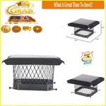 Shelter 9X9 Chimney Cap Galvanized Steel Bolt-on Exterior Mount Black. Fixed Price $70.34.