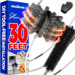 Cleaner Vent Kit 30 Feet Flexible Lint Brush Drill Attachment Grey Dryer Holikme. Fixed Price $46.99.