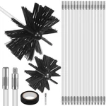 Veemoon 20 Feet Chimney Sweep Kit, Pipe Cleaning Brush - 15PCS Black. Fixed Price $30.99.