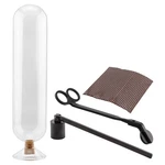 Fireplace Matches Cloche Set W/ Striker, Wick Trimmer, Candle Snuffer. Fixed Price $34.99.