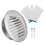 7" Round Soffit Air Vents Stainless Steel Louver Grille Cover Screen Mesh Outlet. Fixed Price $17.86.