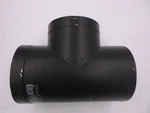 Duravent 6" Double Wall Black Tee W/ Clean-out Cap 6DVL-T. Fixed Price $93.99.