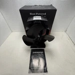Zhengxoo Stove Fan Unisex Black 500A2 Heat Powered 4 Blade Eco Friendly. Fixed Price $25.00.
