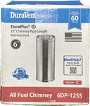 Duravent 6DP-12SS 6" Inner Diameter Duraplus Class Chimney Stainless *. Fixed Price $95.00.