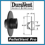 Duravent Pelletvent Pro 3" Flex Trim Collar #3PVP-FTC New! Pipe. Fixed Price $96.99.