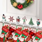 Loncaster Set Of 6 Christmas Stocking Holders For Mantle, Tree Weig.... Fixed Price $70.82.