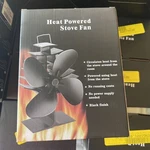 Zhengxoo Powered Stove 4 Blade Quit Fan Flue Pipe Heater 600A2. Fixed Price $25.95.