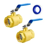 Wisewater 3/4" Npt Full Port Brass Ball Valve, 3/4'' X Fip 2PCS,. Fixed Price $32.02.