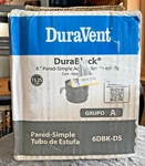 Duravent 6DBK-DS 6'' 24-GA Steel Single Wall Air Insulated Damper Section Black*. Fixed Price $16.50.