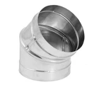 Duravent 6" Drip Free Single Wall 45 Degree Elbow Stove Pipe, Stainless. Fixed Price $39.95.