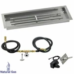 American Fireglass Rectangular Gas Pit Kit W/ Spark Ignition 30"X10". Fixed Price $607.49.
