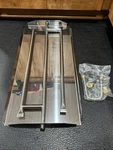 Stanbroil 28.5" Triple Fireplace Burner Pan, Black Steel, 80,000 Btu Gas Scratch. Fixed Price $71.10.