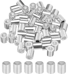 Uxcell 1/4" 6MM Aluminum Crimping Loop Sleeve Single Round Ferrule For Wire Rope. Fixed Price $17.76.