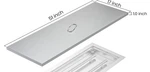 Stanbroil 51" 17" Stainless Steel Fire Pit Cover Fits 48X14 Inches Rectangular. Fixed Price $70.00.