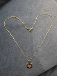 Forever Birthstone Round Heart Shaped Red Pendant Girls Steel. Fixed Price $12.14.