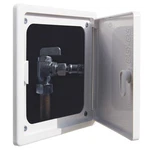 Access Panel 6X6 Inch Door Max Opening 4.3 Plastic White Small Wall Cover. Fixed Price $20.77.
